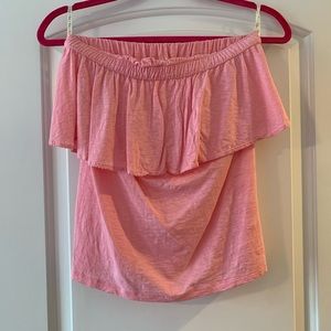 NEVER WORN - Lilly Pulitzer Pink Strapless Top
